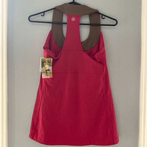Pink and brown athletic Dedicated tank top size small - Picture 2 of 4